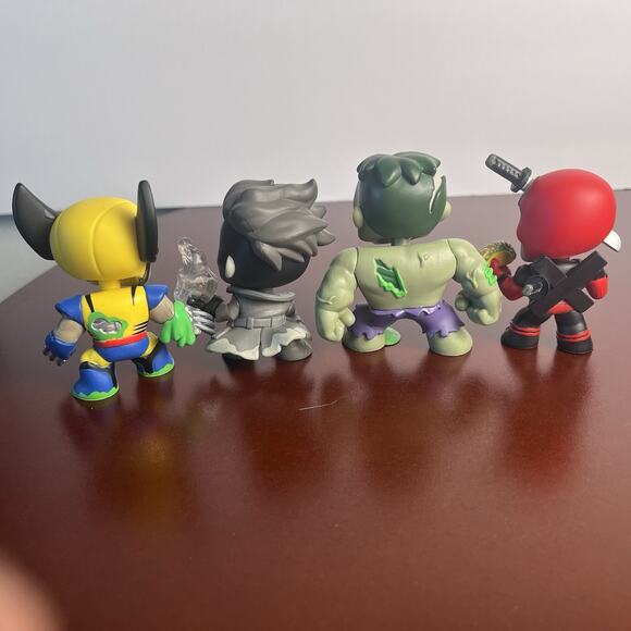 Funko Mystery Bobble Head Zombie Mystery Minis Lot of 8 Marvel Deadpool Toys - Picture 14 of 15